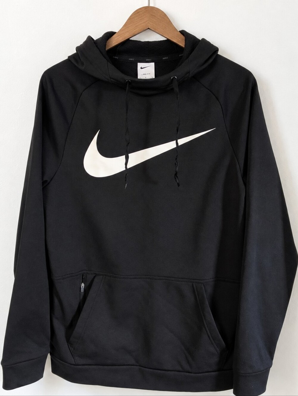 Nike Men's Black Swoosh Pullover Hoodie